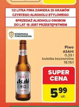 Carrefour Piwo Asahi Super Dry oferta