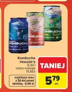 Carrefour Kombucha Prager's Herba Mate oferta