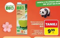 Carrefour Woda kokosowa Carrefour Bio oferta