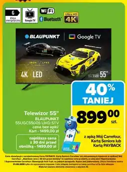 Carrefour Telewizor BLAUPUNKT 55UGC5500S UHD STV 55 oferta