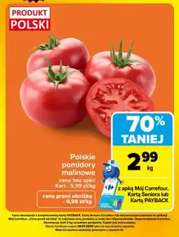 Carrefour Pomidory malinowe polskie oferta