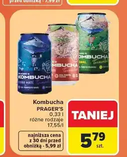 Carrefour Kombucha Prager's Herbal Mate oferta