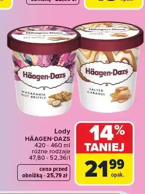 Carrefour Lody Häagen-Dazs Macadamia Nut Brittle oferta