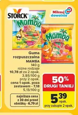 Carrefour Guma rozpuszczalna Mamba Beach Sticks oferta
