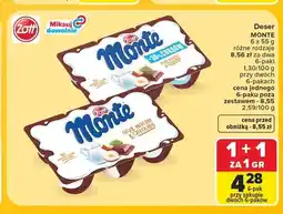 Carrefour Deser mleczny Monte czekolada i orzechy Zott 6-pak oferta