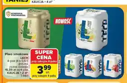 Carrefour Piwo bezalkoholowe smakowe Lech Free Elderflower Lemon 4-pak oferta