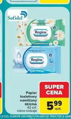 Carrefour Papier toaletowy nawilżany Regina Ultra Sensitive oferta
