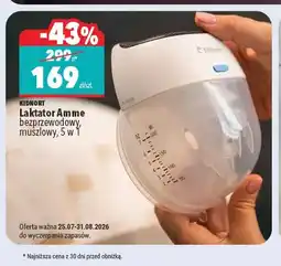 Biedronka Laktator Amme bezprzewodowy muszlowy Kidnort oferta