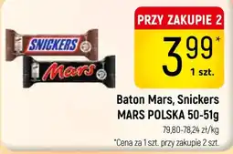 Delikatesy Piotruś Pan Baton Mars, Snickers oferta