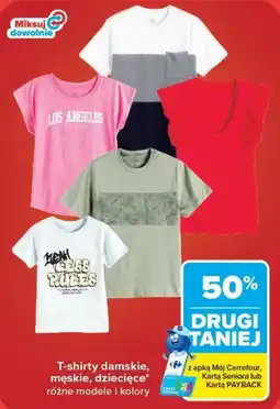 Carrefour T-shirty damskie, męskie, dziecięce oferta