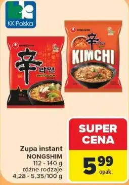 Carrefour Zupa instant NONGSHIM oferta