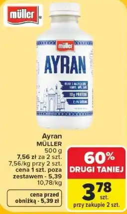 Carrefour Ayran MÜLLER oferta