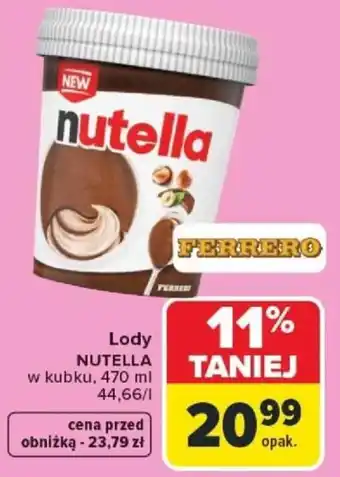 Carrefour Lody NUTELLA oferta