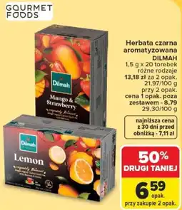 Carrefour Herbata czarna aromatyzowana Dilmah oferta
