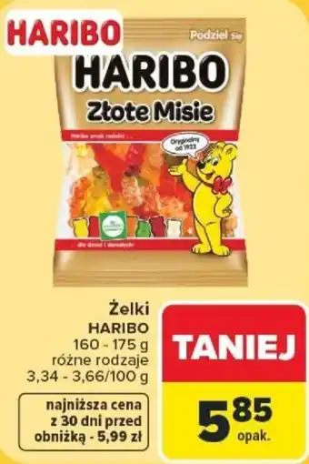 Carrefour Żelki HARIBO Złote Misie oferta