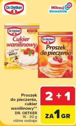 Carrefour Proszek do pieczenia, cukier wanilinowy DR. OETKER oferta