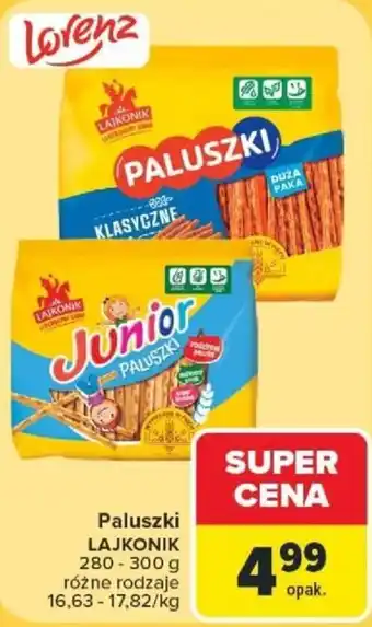 Carrefour Paluszki Lajkonik oferta