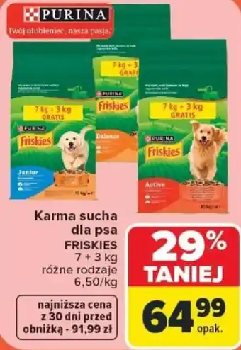 Carrefour Karma sucha dla psa FRISKIES oferta