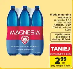 Carrefour Woda mineralna MAGNESIA oferta