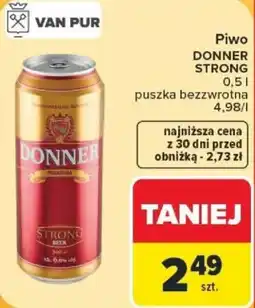 Carrefour Piwo DONNER STRONG oferta