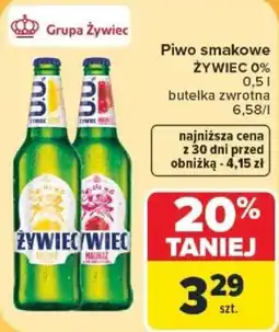 Carrefour Piwo smakowe ŻYWIEC 0% oferta