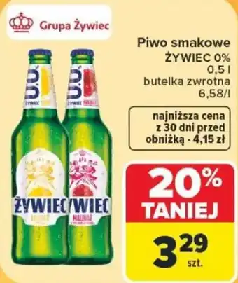 Carrefour Piwo smakowe ŻYWIEC 0% oferta