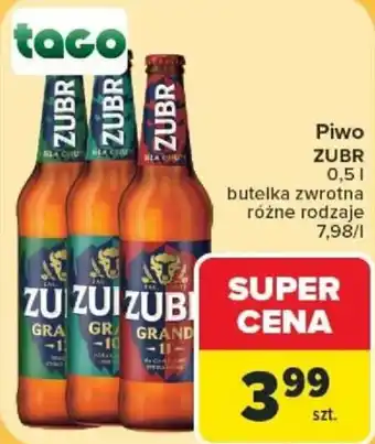 Carrefour Piwo ZUBR oferta