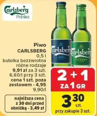 Carrefour Piwo CARLSBERG oferta