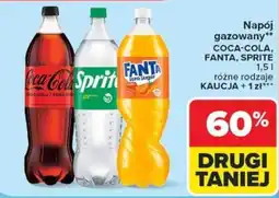 Carrefour Napój gazowany Coca-Cola, Fanta, Sprite oferta