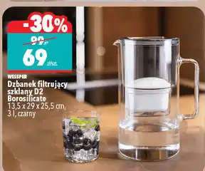 Wessper Dzbanek filtrujący szklany D2 Borosilicate