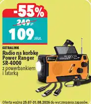 Biedronka EXTRALINK Radio na korbkę Power Ranger SR-4000 oferta