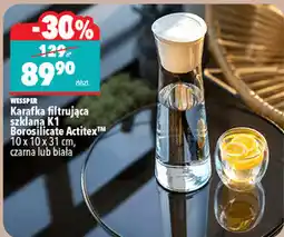 Biedronka Wessper Karafka filtrująca szklana K1 Borosilicate Actitex oferta