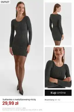 Top Secret Sukienka z metalizowaną nicią oferta