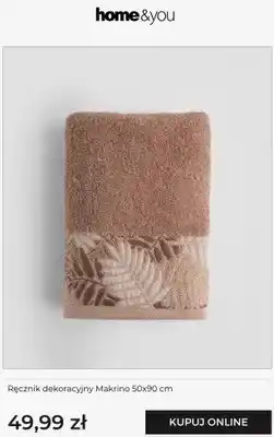 Home&You Ręcznik dekoracyjny Makrino home&you 50x90 cm oferta