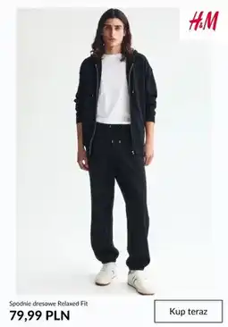 H&M Spodnie dresowe Relaxed Fit H&M oferta