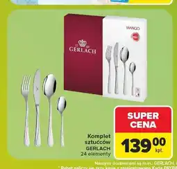 Carrefour Komplet sztućców Gerlach 24 elementy oferta