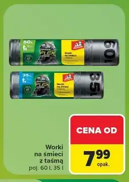 Carrefour Worki na śmieci z taśmą Jan Niezbędny Flex oferta