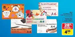 Carrefour Blok rysunkowy A4, blok techniczny A4 oferta