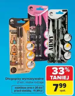 Carrefour Długopisy wymazywalne oferta
