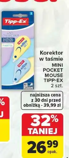 Carrefour Korektor w taśmie oferta