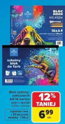 Carrefour Blok szkolny, szkicownik oferta