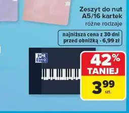 Carrefour ZESZYT DO NUT oferta