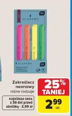 Carrefour Zakreślacz neonowy oferta