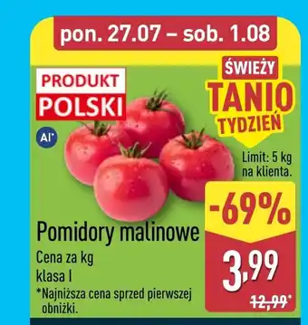 ALDI Pomidory Polski oferta