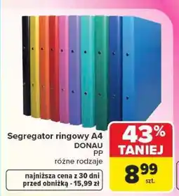 Carrefour Segregator ringowy A4 oferta