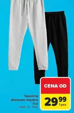 Carrefour Spodnie dresowe męskie oferta