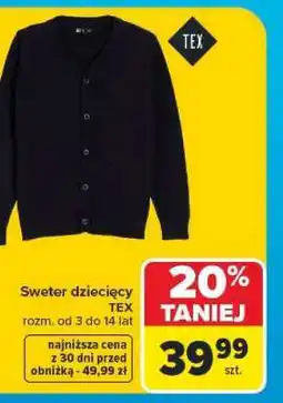 Carrefour SWETER DZIECIĘCY oferta