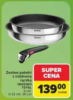 Carrefour Zestaw patelni z odpinaną rączką oferta