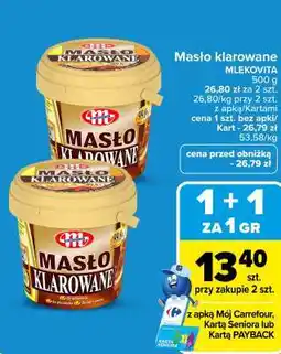 Carrefour Masło klarowane Mlekovita oferta