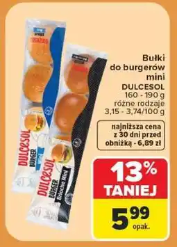 Carrefour Bułki do burgerów mini oferta